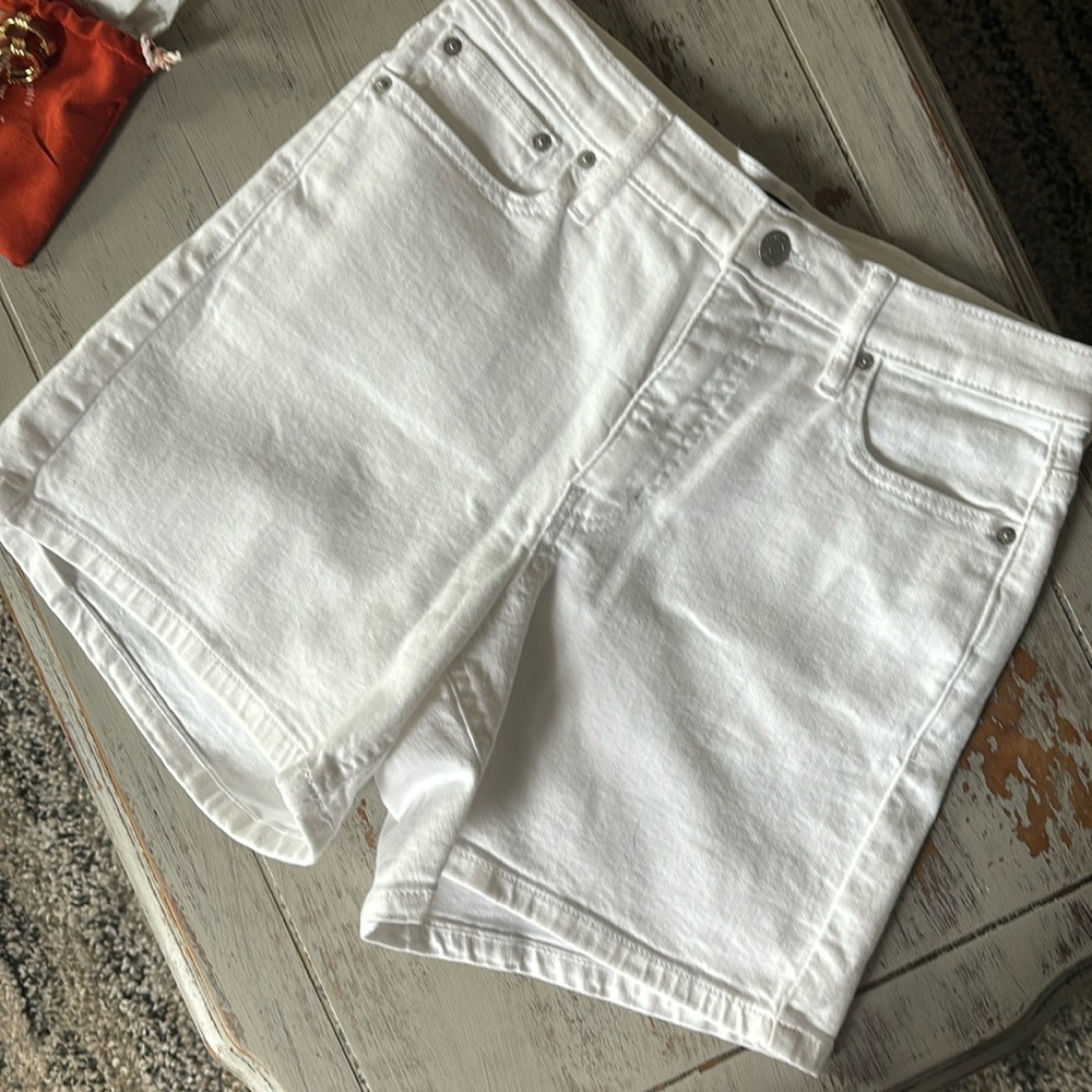 Calvin Klein white Jean shorts